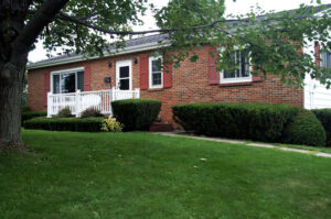 Picture of the front of a recently remodeled house.