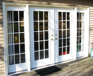 Beautiful French doors installed on a home.